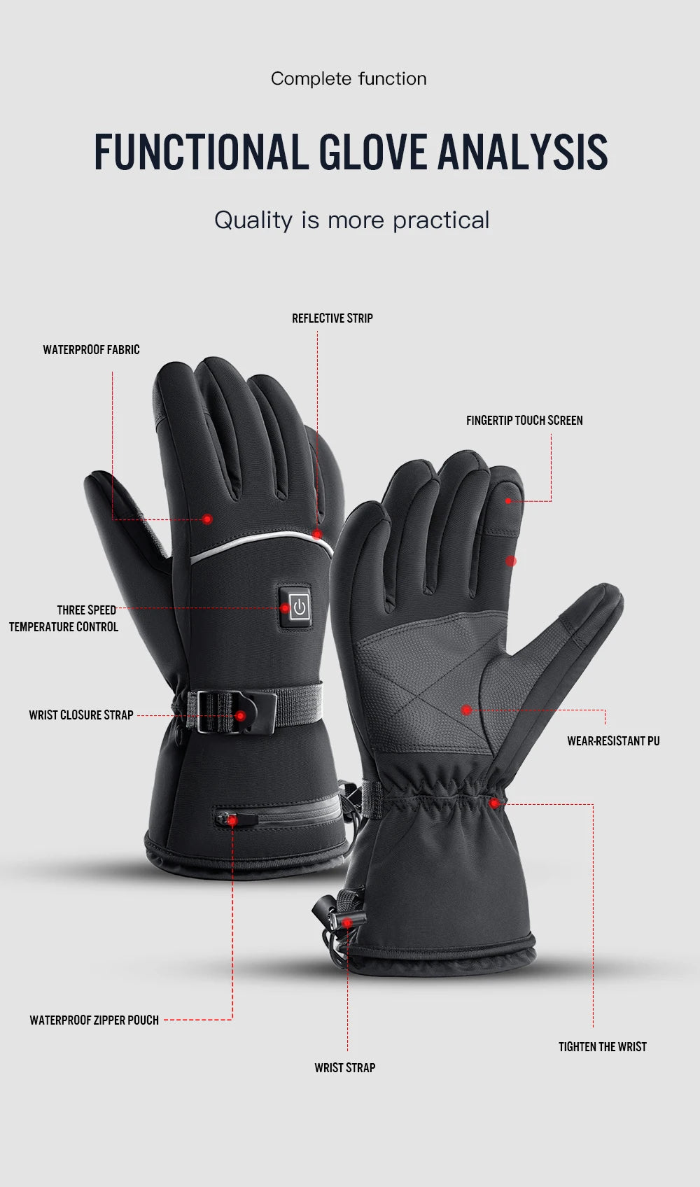 Nordyx Electric Heated Ski gloves
